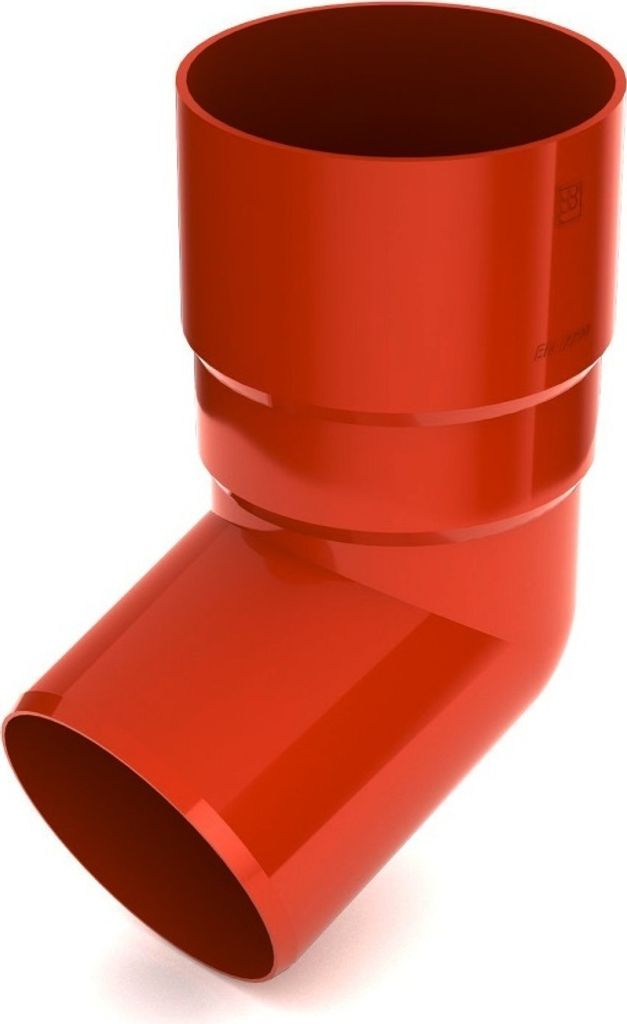 BRYZA 67° Fallrohrbogen aus Kunststoff Ø 63 mm, Ziegelrot Produktbild 