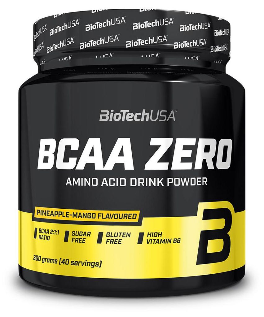 BioTech USA BCAA ZERO 360 g Ananas-Mango-Geschmack Produktbild 