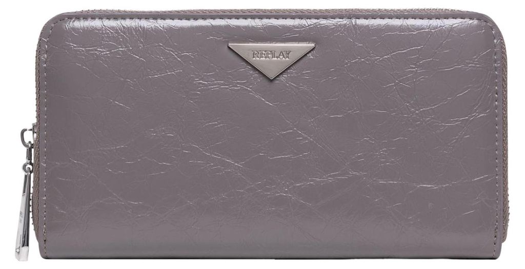REPLAY Geldbörse Zip Around Wallet Granite Gray grau