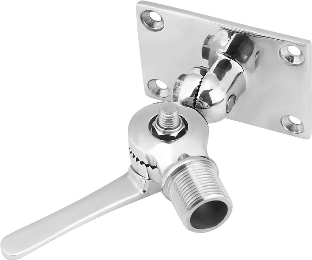 Support d'antenne inox 316 réglable deux axes pour bateau de plaisance