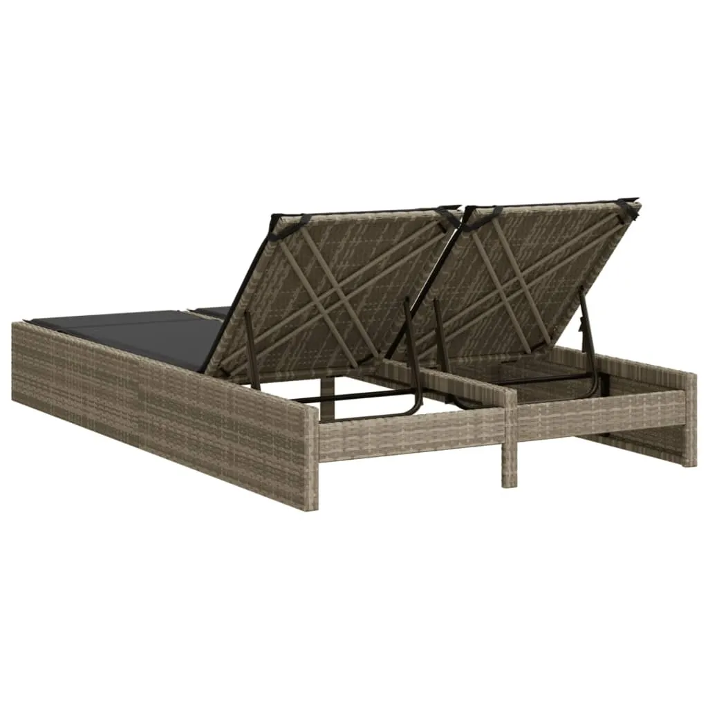 Bain de soleil double confortable : fini l'inconfort au jardin en gris - 5