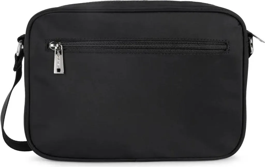 Sac bandoulière Lancaster Basic Vita Noir - Besace Zippée Format L - 3