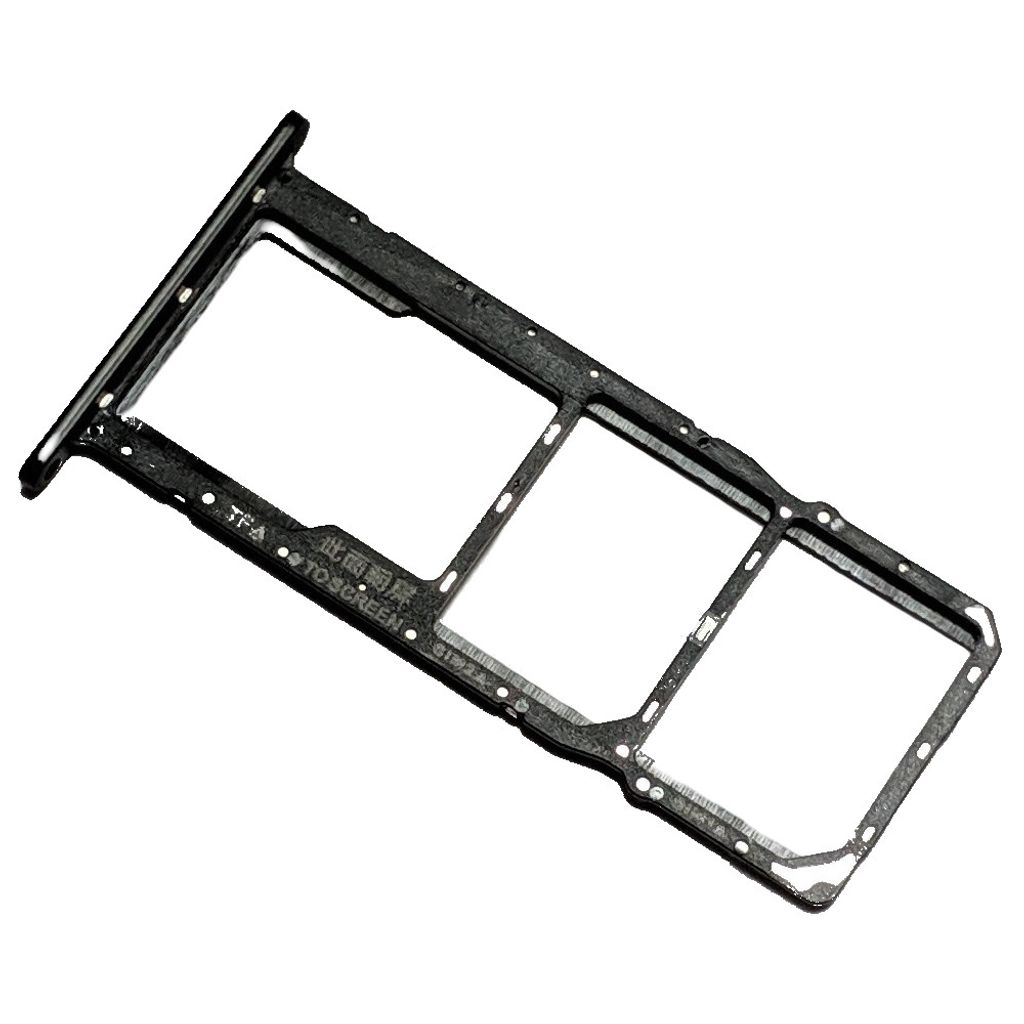 Dual SIM Kartenhalter und Micro-SD Card Fach für Huawei Y5 (2019), Original Ersatzteil, Mitternachtsschwarz