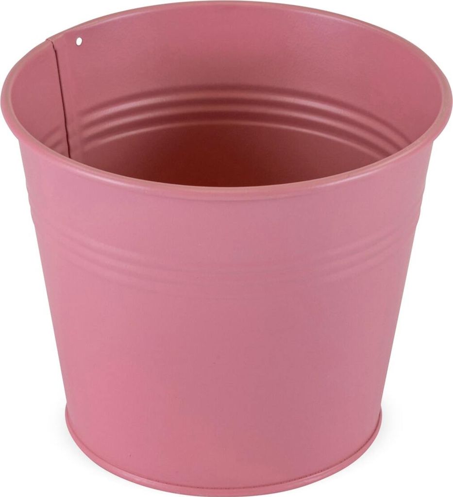 Vaso da fiori in metallo rosa 14 x 13 cm Immagine del prodotto 
