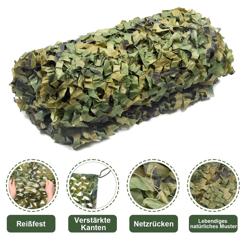 Tarnnetz Outdoor Camouflage Netz Sonnenschutz Reißfestes Produktbild 