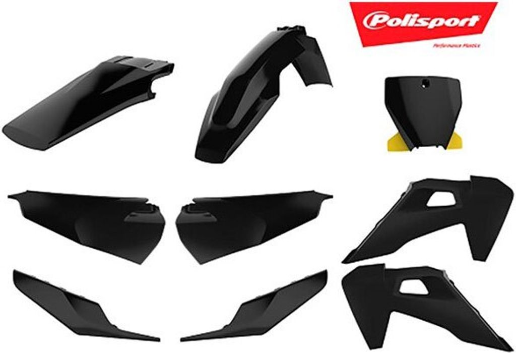 POLISPORT Plastik-Kits schwarz Husqvarna TC/FC