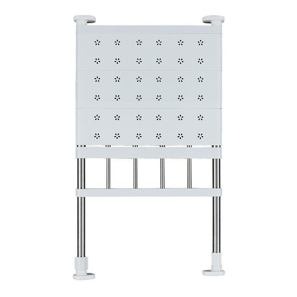 Metall Lagerregal, Schubladeneinsätze organizer, Skalierbar, Organizer-Regal für Schließfächer,24X42cm, Weiß,Plastik