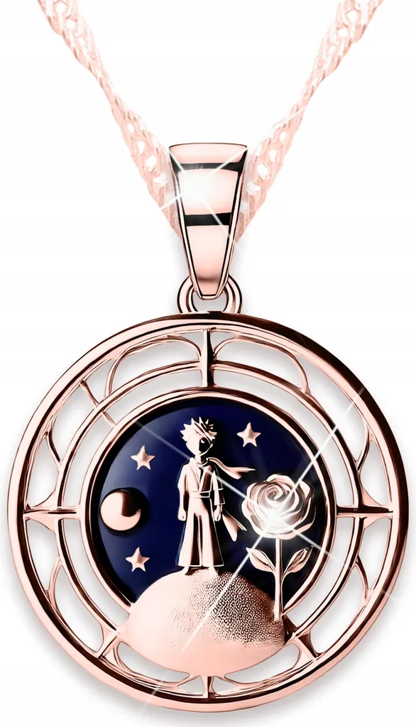 Collana Piccolo Principe Volpe Argento 925 Oro - Idea Regalo Unica