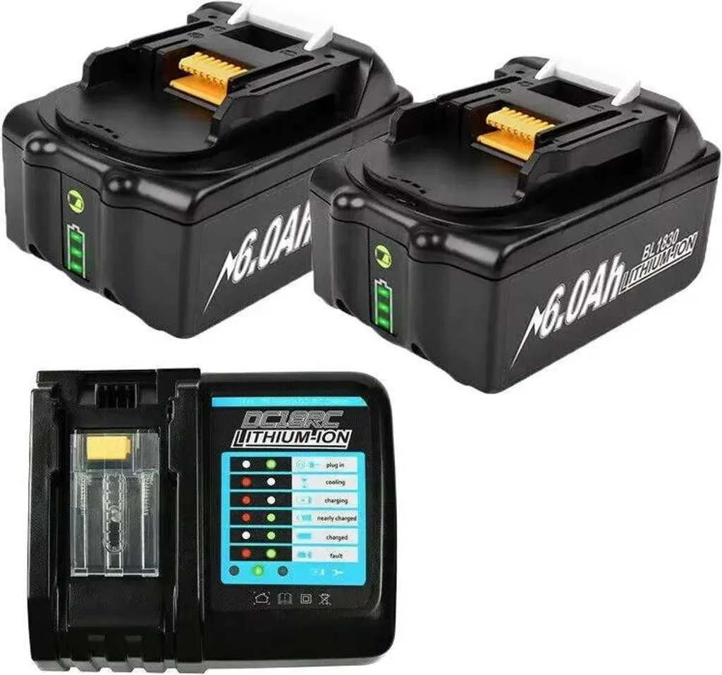 Sostituzione Batteria 6000 mAh Alta Capacità - Set 2 Batterie + Caricatore