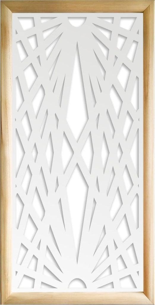 LASER - Moduli Decorativi in holz e PVC 73x148 cm weiß