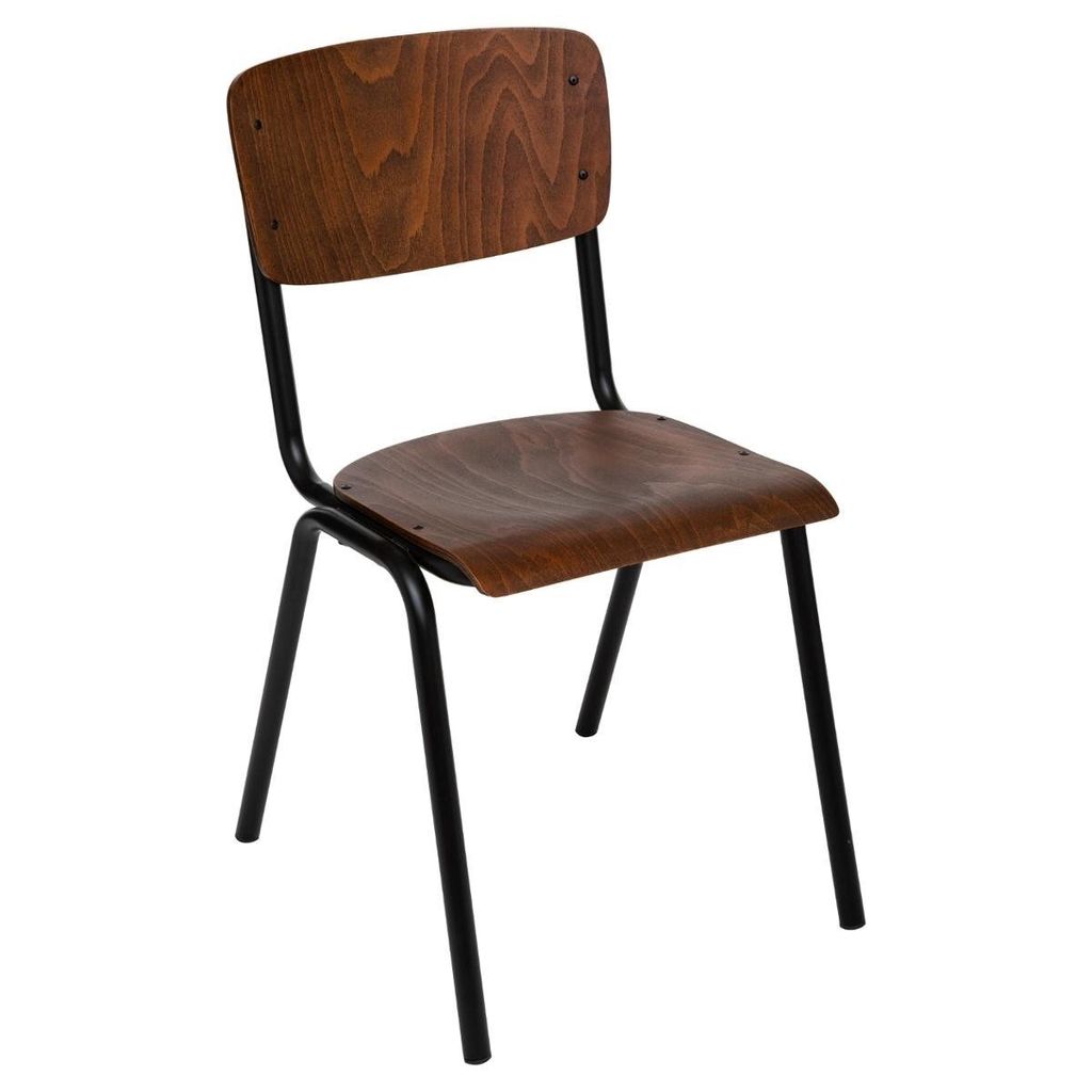 Schulstuhl "kiel" holz braun - Atmosphera créateur d'intérieur