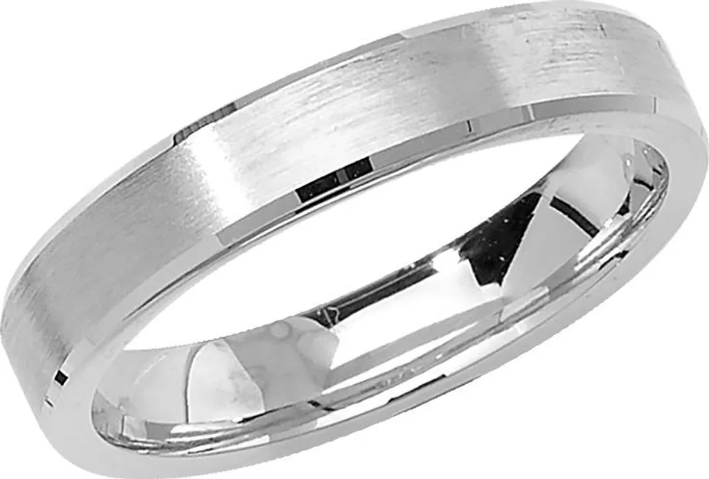 Bague Alliance Argent 925 Confortable 4mm Ruben Chanfreiné Anti-Irritation