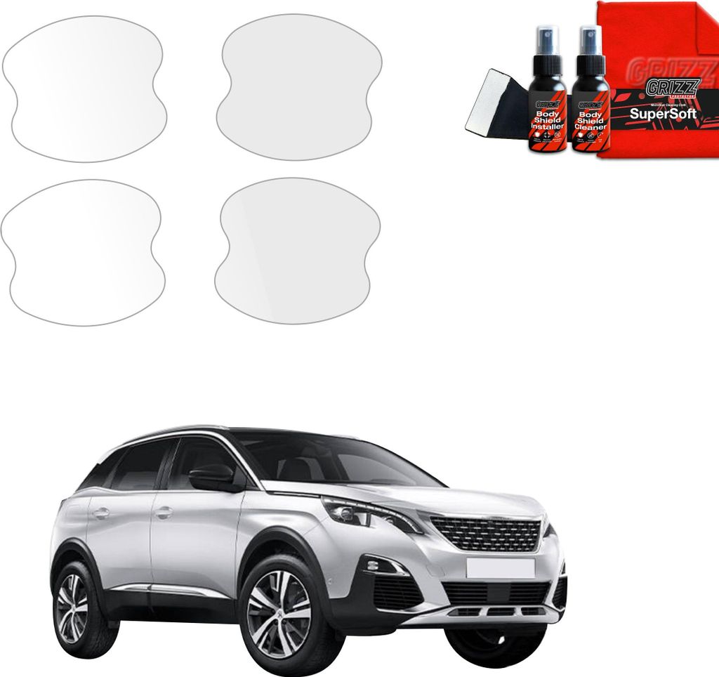 4in1 Schutzfolie für Türgriffmulden - Peugeot 3008 (2016-2024) Grizz Protector