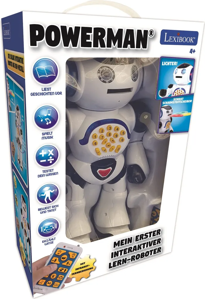 POWERMAN Robot éducatif interactif avec télécommande Lexibook (DE) - 6