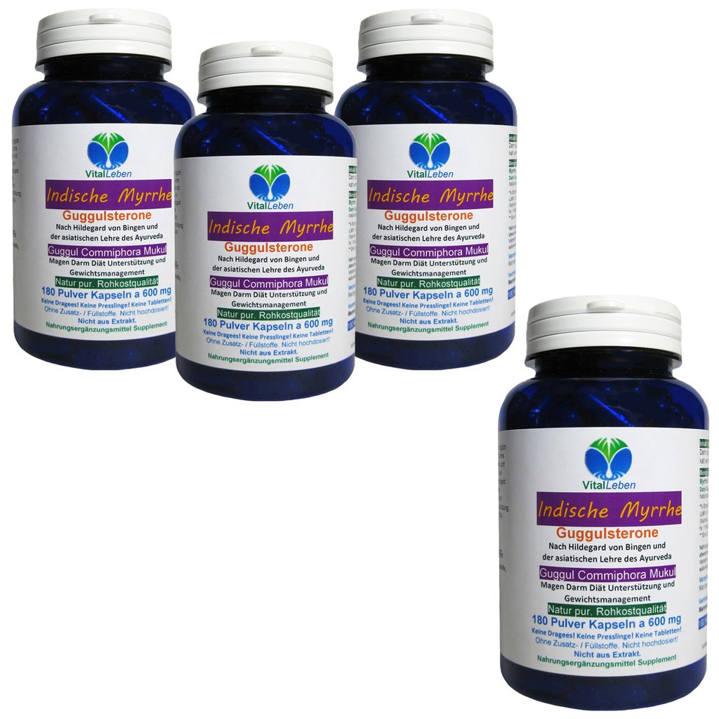 Guggul Indische Myrrhe Ayurveda Guggulsterone 720 (4x180) Produktbild 