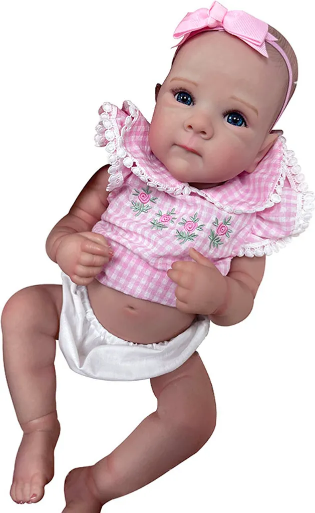 Bébé Reborn Fille Réaliste de 45cm avec Veines et Détails Faits Main