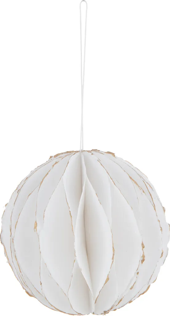 Sphère Suspendue J-Line : Déco Légère pour Illuminer un Mur Blanc Or