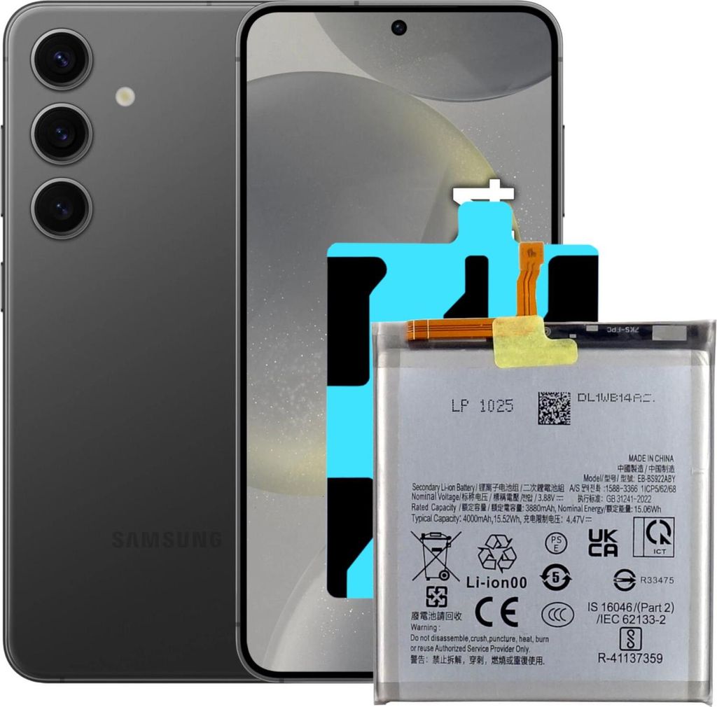 Tradebit Akku für Samsung Galaxy S24 EB-BS922ABE 3880mAh + Produktbild 