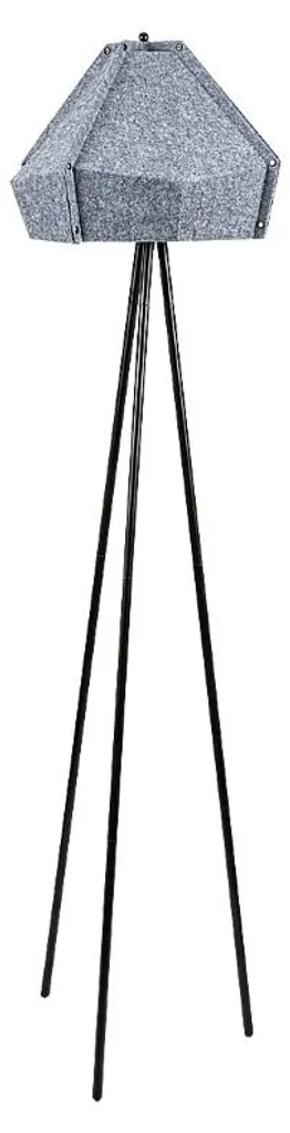 Luminaire sur Pied Lomiro en Feutre Gris et Métal Rabalux 74000 E27