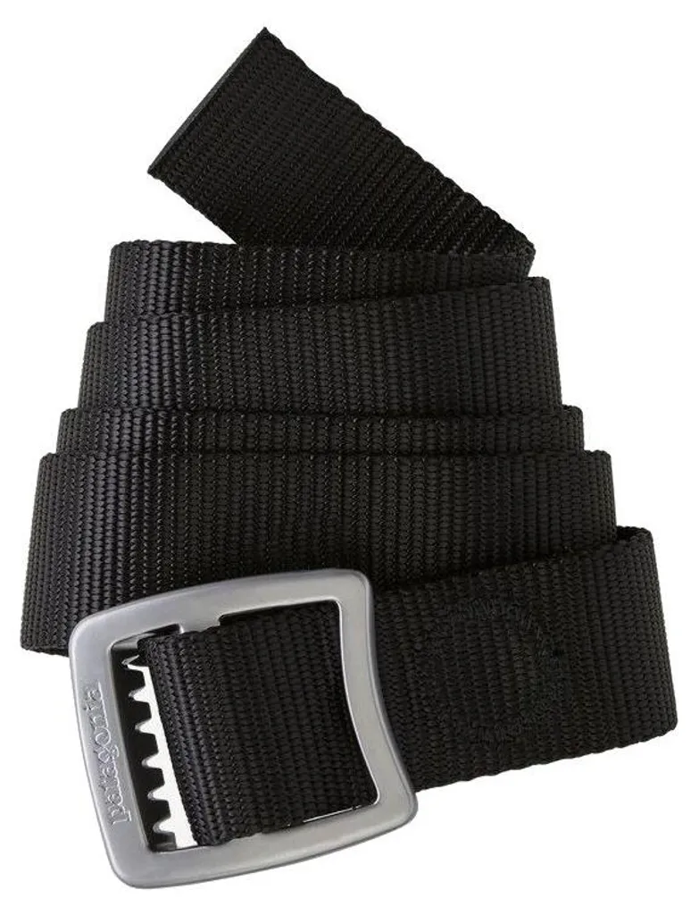 Ceinture de Randonnée Patagonia Tech Web Noire en Nylon Ultra Résistant