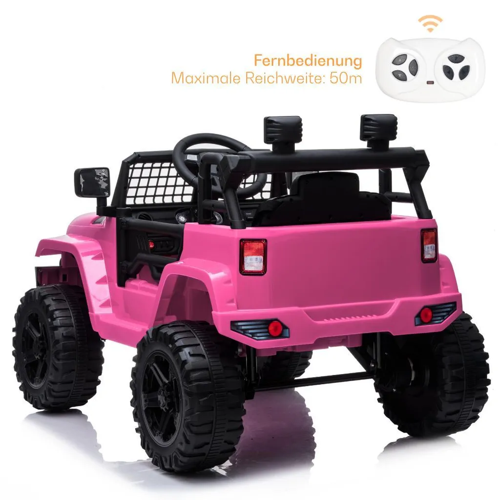 Véhicule Électrique Enfant Sécurisé - Jeep 12V avec Télécommande