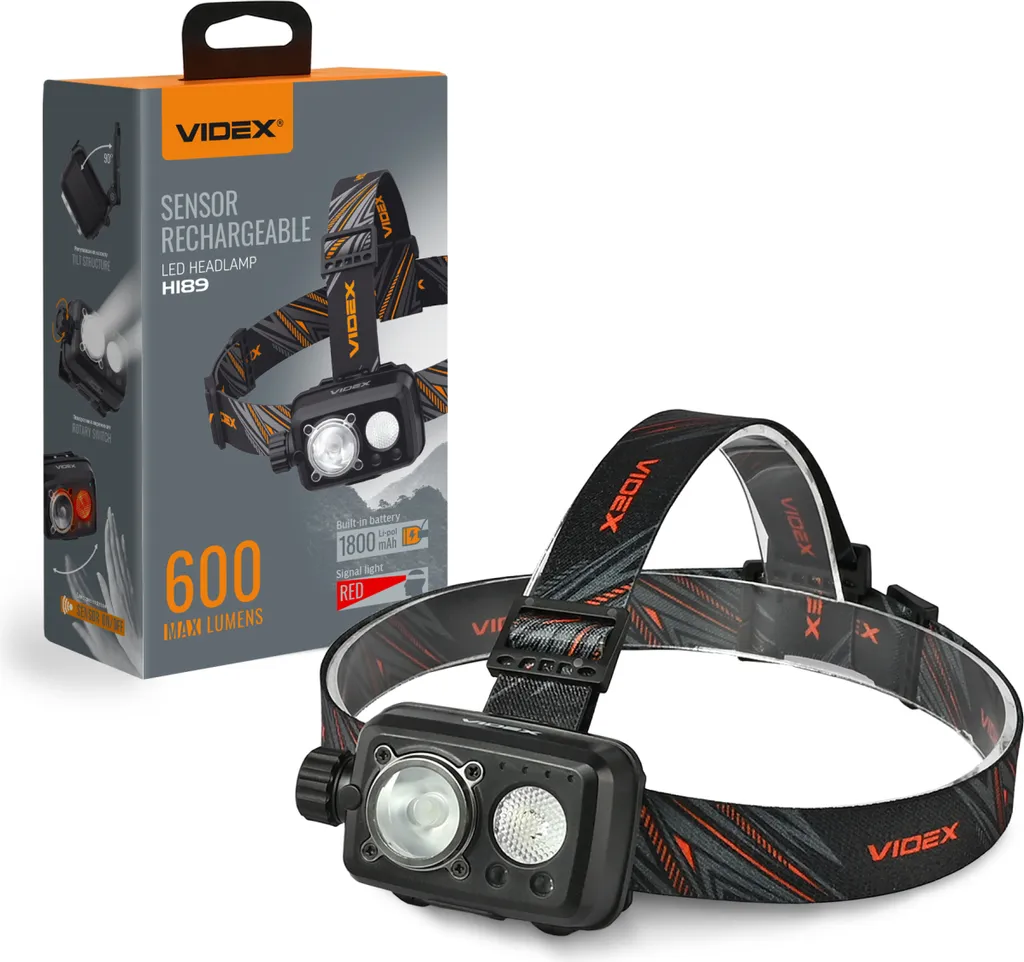 Lampe Frontale LED VIDEX VLF-H189 600lm : Finissez vos Travaux sans Mains