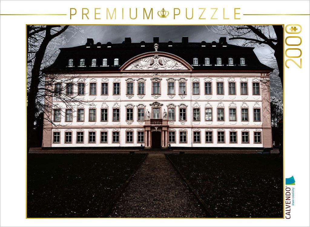 CALVENDO Puzzle Schloss Oppurg 2000 Teile Puzzle quer | 2000 Teile Lege-Größe 90x67cm Foto-Puzzle für glückliche Stunden