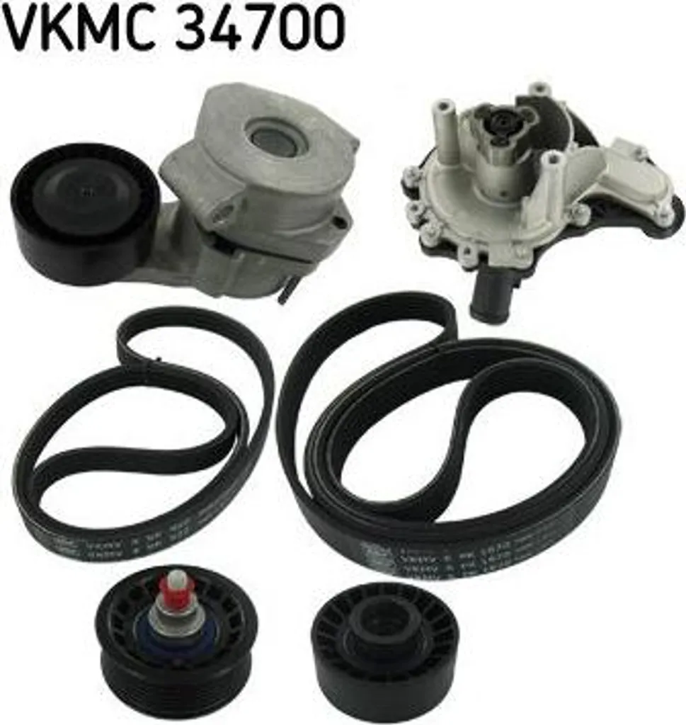Pompe à Eau avec Kit Courroie Crantée pour Jumper et Ducato VKMC 34700