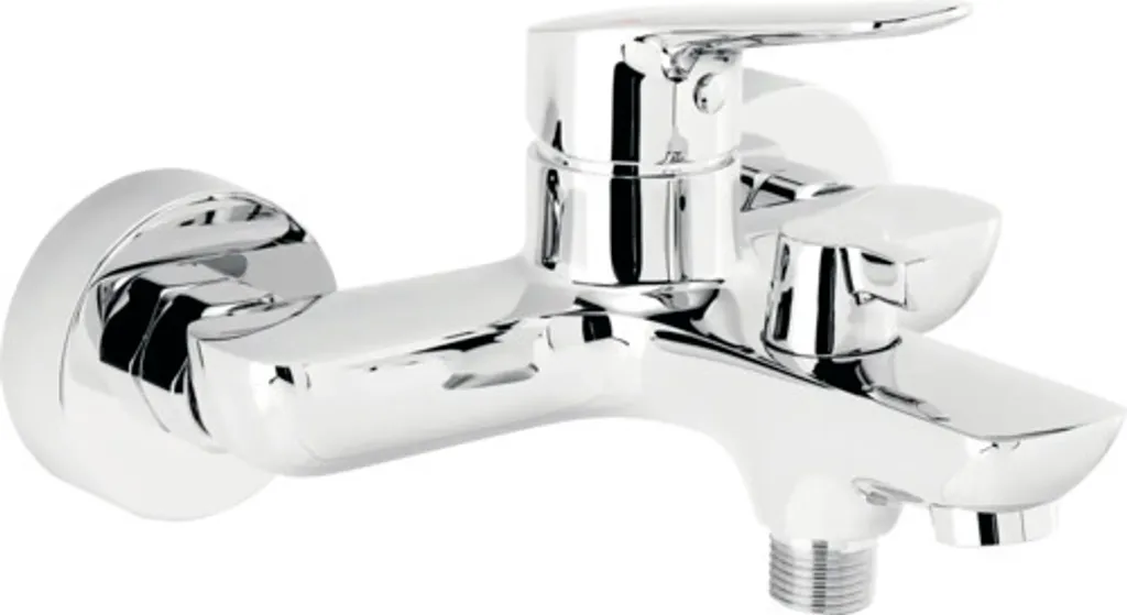 Robinet mitigeur de baignoire chrome Metalia 54 avec inverseur bain