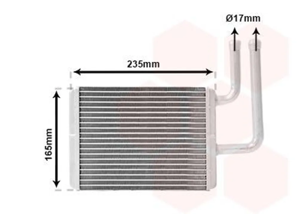 Échangeur thermique robuste en aluminium pour MITSUBISHI Lancer VII