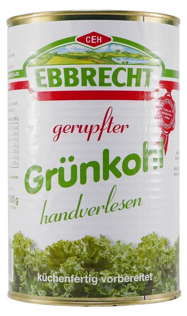 Ebbrecht Gerupfter Grünkohl 4,0KG Produktbild 