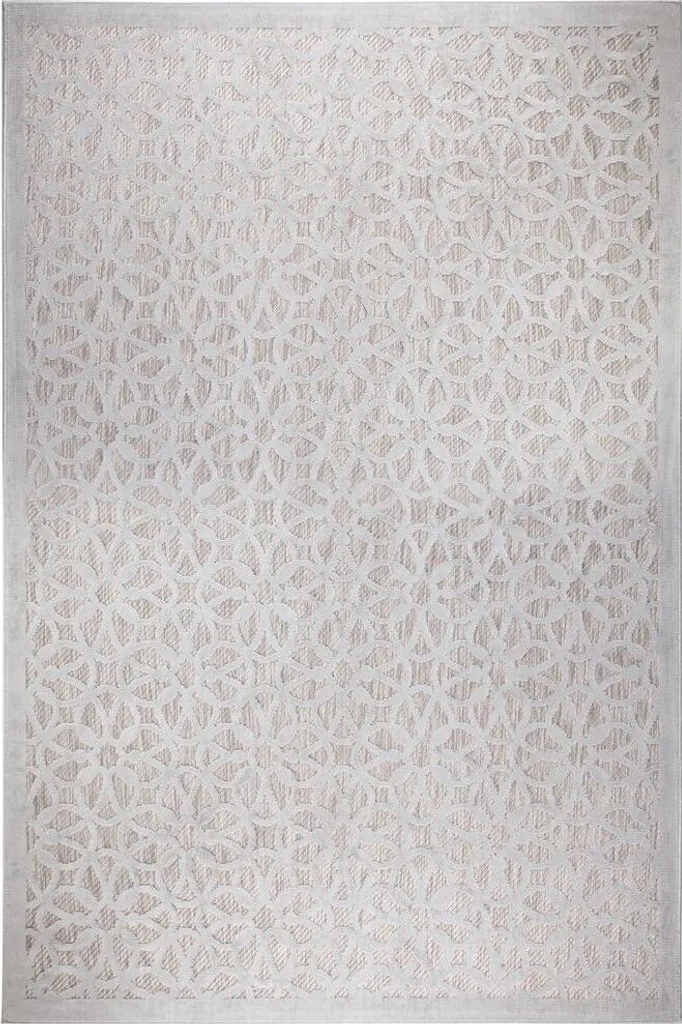 Tapis de passage gris argent 80x150 cm - Tissage plat In & Out robuste