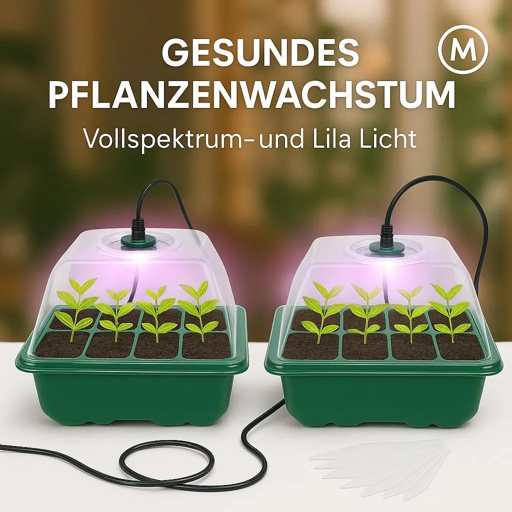 Kit de germination pour potager intérieur avec lampe LED intégrée et 6a