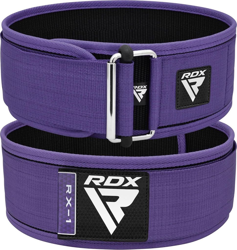 RDX 4” Gewichthebergürtel, Auto-Lock Trainingsgürtel, Powerlifting Krafttraining Bodybuilding Fitness Gürtel, Gepolstert Gewichtheben Gym Weig...