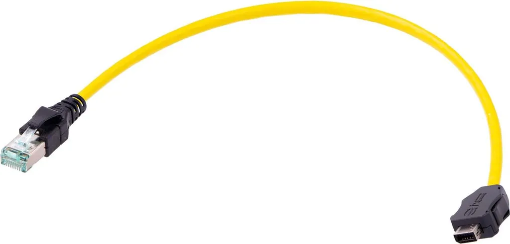 HARTING ix Industrial tipo A / RJ45, cablaggio Ethernet Cat. 6A con cablaggio 1/1 10 / 8 poli diritto, 4x2xAWG26/7