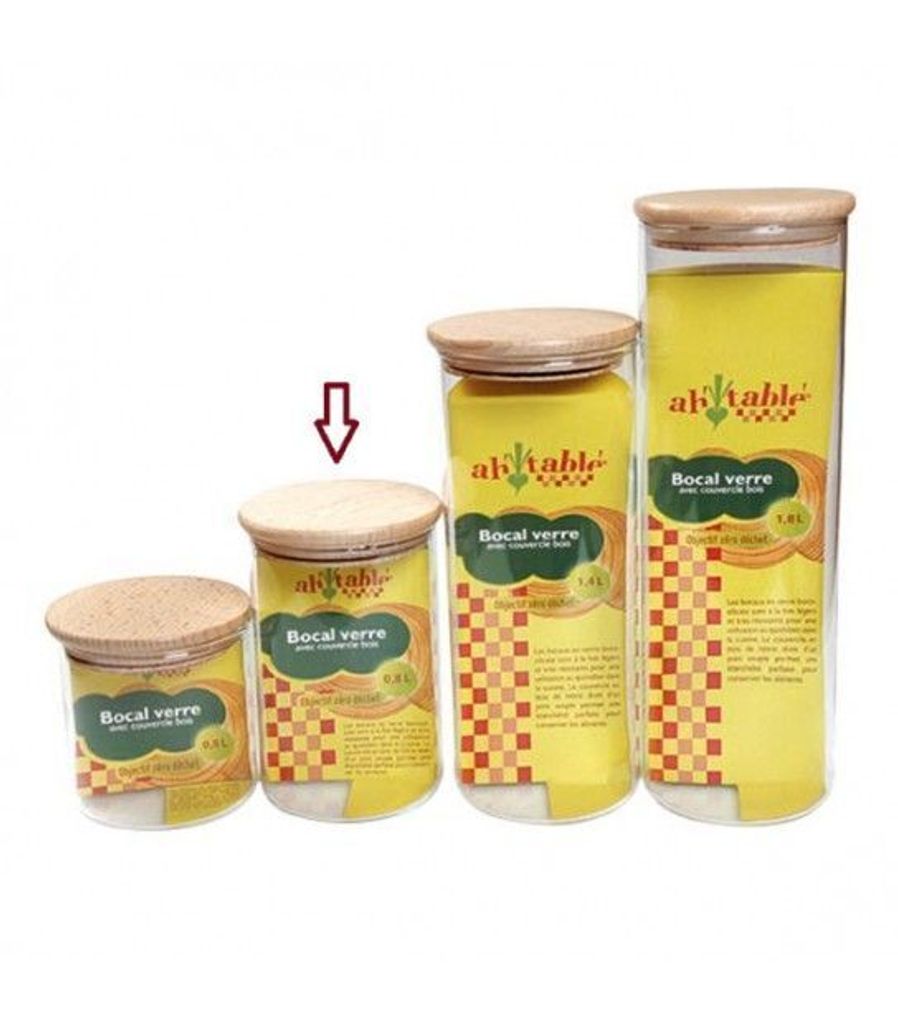 Ah! Tisch! Stockbus - Glas - 0,8 l - 15 cm