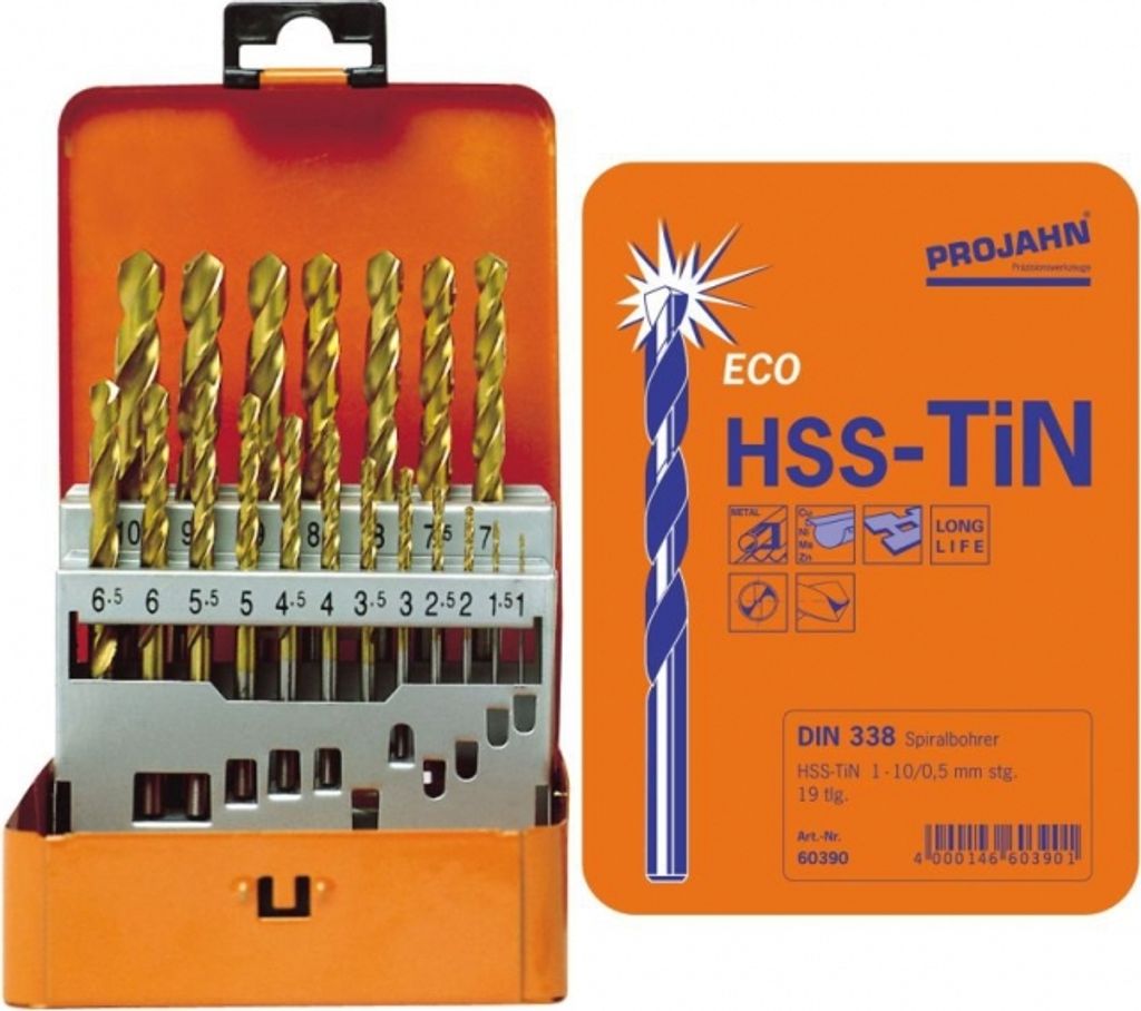 Projahn Bohrerkassette HSS-G TiN 25-tlg. 1-13/0,5 mm
