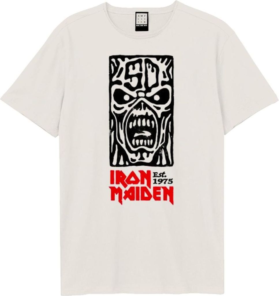 Amplified - "50th Totem Pole" T-Shirt für Herren/Damen Uni GD3198 (XS) (Altweiß/Schwarz/Rot)