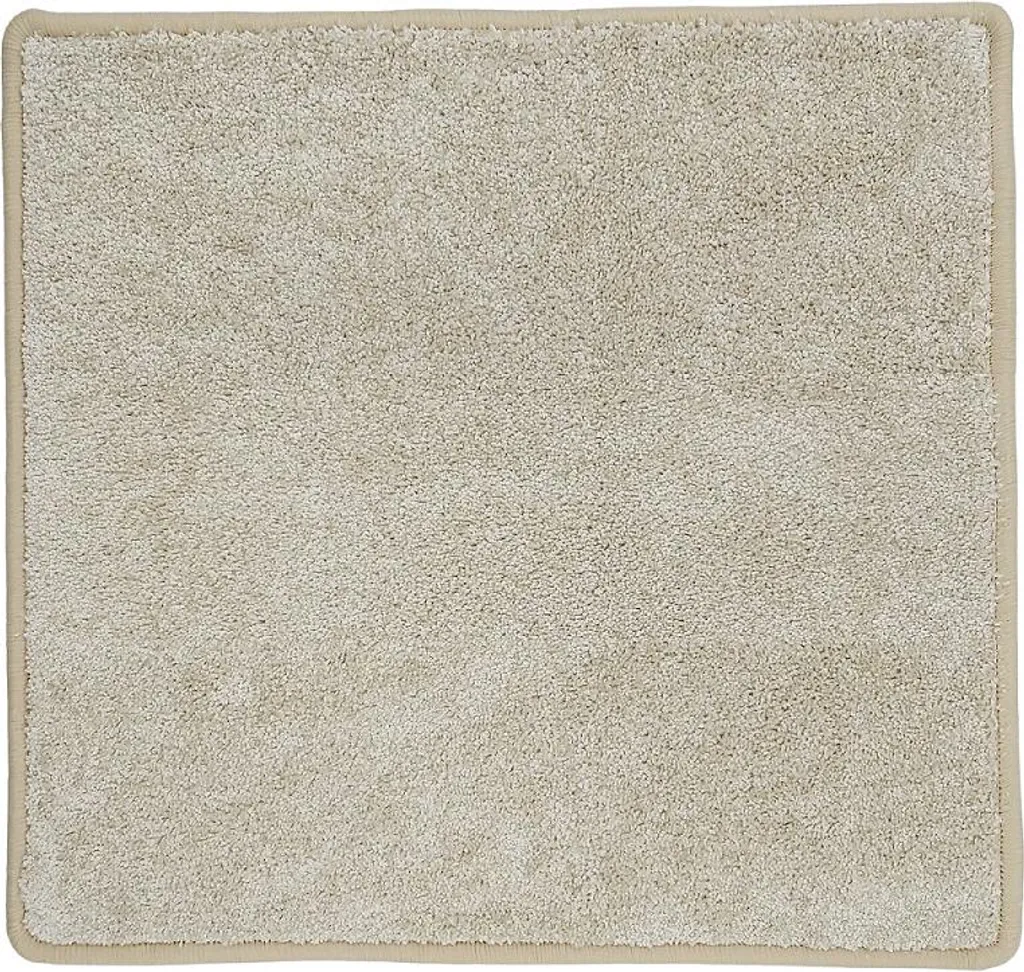 Tapis Capri Lux crème 100x100 cm carré - Revêtement de sol élégant