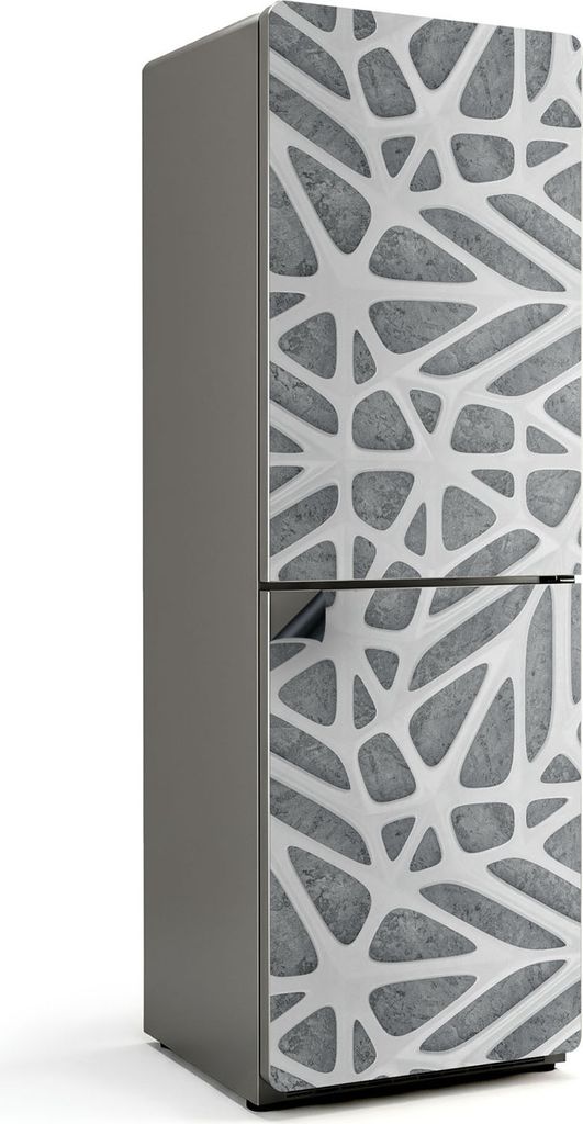 Abstraktes durchbrochenes Muster – Magnetische Kühlschrank Abdeckung – Dekorfolie magnetisch Küche – Kühlschrank Magnet Deko – selbstkle...