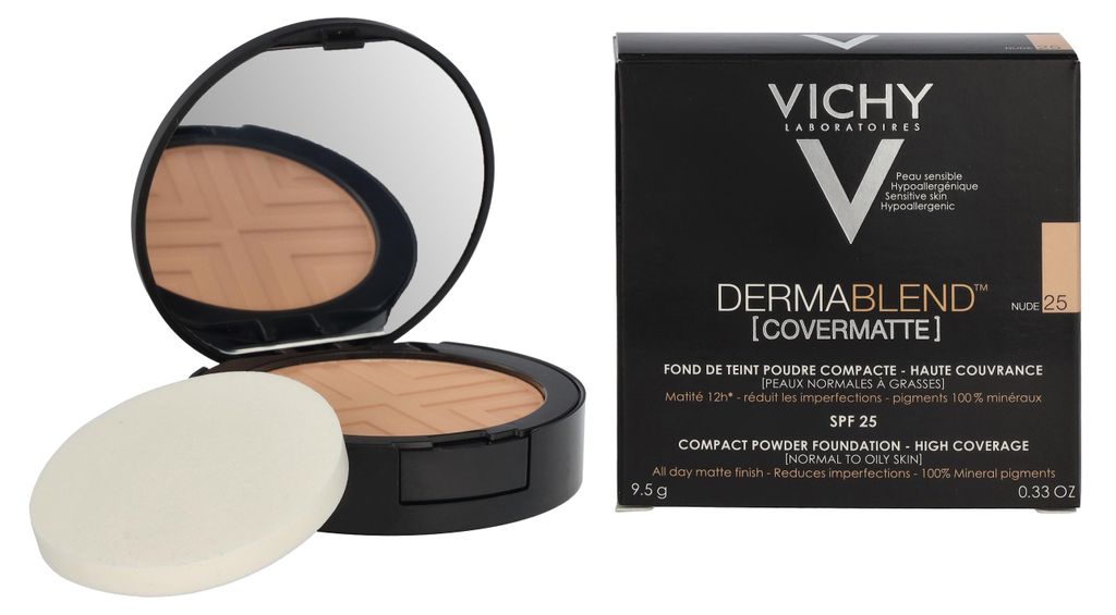 #25 Nude Vichy Dermablend Covermatte Compact Powder SPF25 Produktbild 