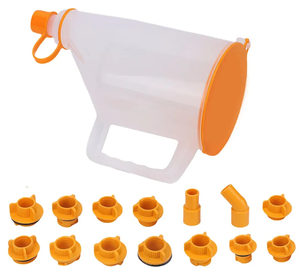 Entonnoir Huile Moteur 1.5 Litre avec 14 Embouts de Connexion Hermétiques