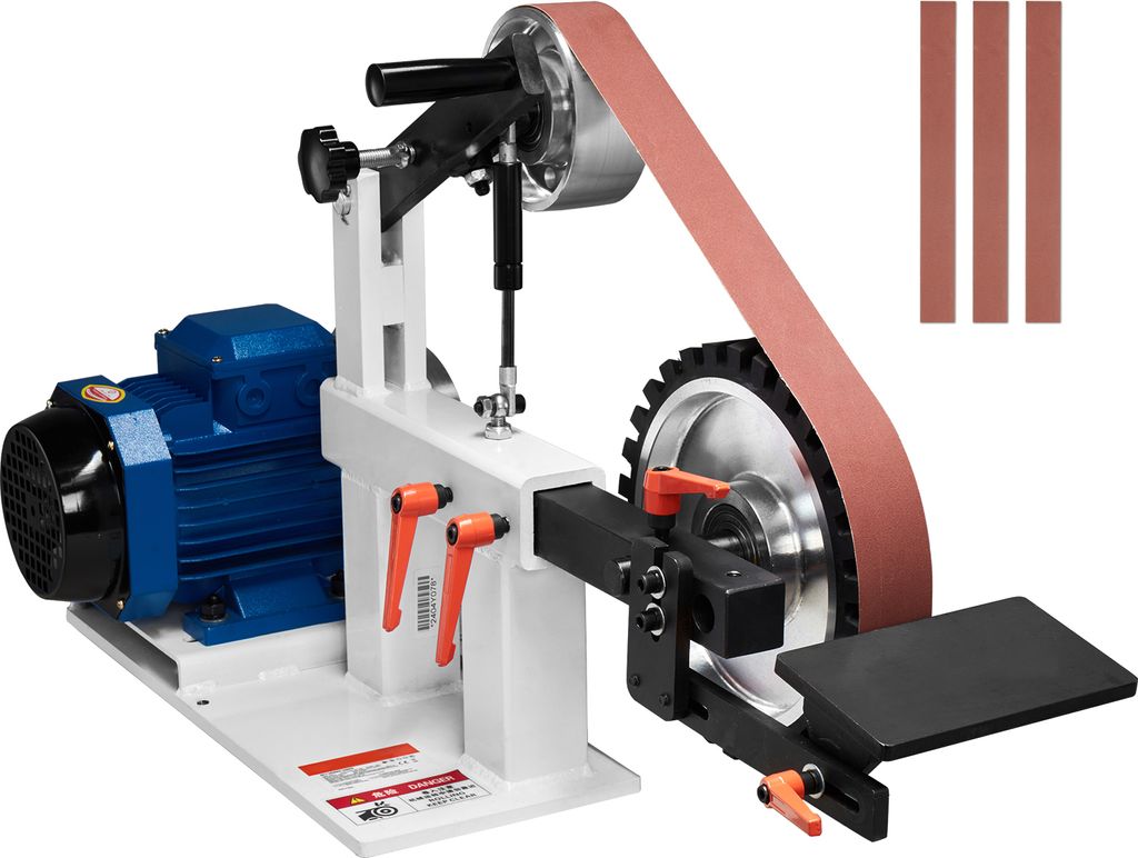 SucceBuy Bandschleifmaschine, 72 x 2 Zoll Bandpolierer mit variabler Geschwindigkeit und VFD, 1500 W 2 PS Polier- und Schleifmaschine ausgestattet ...
