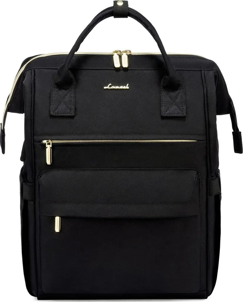 Zaino da donna 15,6 pollici Laptop Porta di ricarica USB Nero