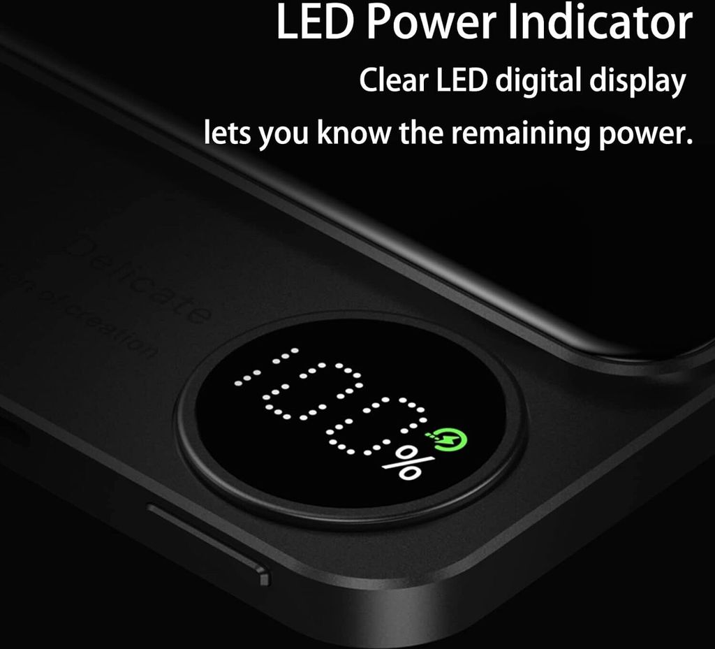 Magnetische Powerbank, 5000mAh 15W tragbares Ladegerät mit Produktbild 4