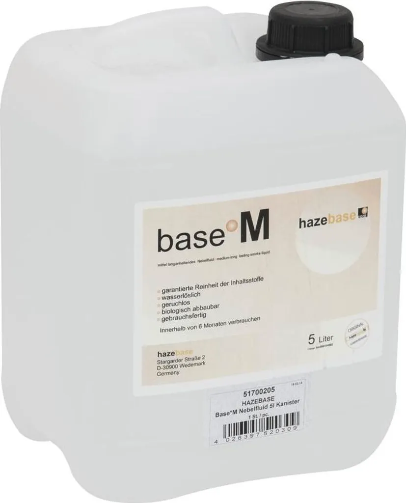 Fluide fumigène non gras Base*M 25l évite l'encrassement de vos machines