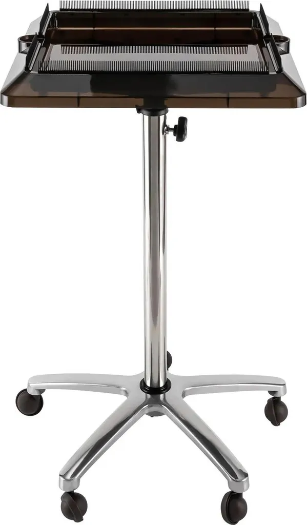 Support perruques professionnel en métal avec plateau de rangement - 2