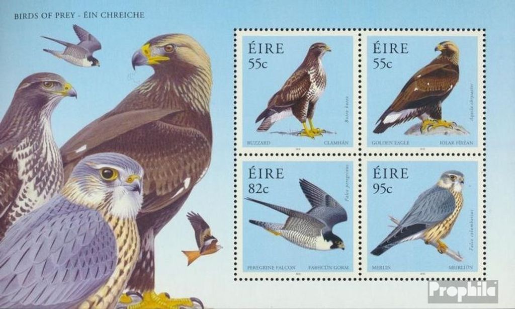 Briefmarken Irland 2010 Mi Block83 (kompl.Ausg.) postfrisch Greifvögel