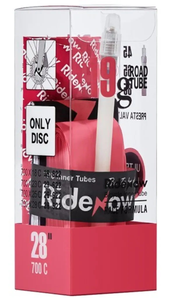 Chambre à air ultra light 19g pour vélo route valve Presta de 45 mm