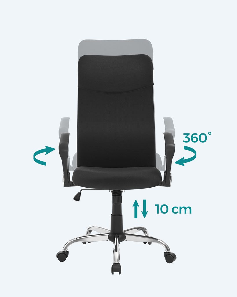 Kancelářská židle SONGMICS, ergonomická kancelářská židle, Obrázek produktu 4